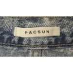 PacSun  Ultra High Waisted Festival Acid Wash Jean Shorts Frayed Hem Button Fly Photo 7