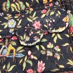 Vera Bradley Iconic Small Tote Bag MING Black Bamboo Floral Quilted Y2K Purse Photo 5