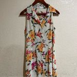 Victoria's Secret Vintage | Victoria’s Secret VS tropical floral button front collared sheer dress Photo 1