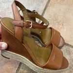 Coach leather ankle strap open toe heel size 7 Photo 0