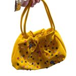 Yellow faux leather button multi color clutch handbag SKU CS8019/2783971 Size M Photo 6