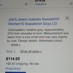 joe's jeans  SWEATSHIRT Photo 4