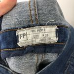 Free People  Kiley Slim Overall with Zippers Size 25 Dark Wash Photo 8