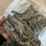 joe's jeans Joes NWOT Sequined Cutoff White Jean Shorts Sz 27 Photo 4