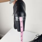 Clarks  Artisan Lucette Drama Lace-up Bootie Black Leather Heels Shoes Size 9.5 Photo 9