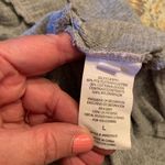 Mason & Belle  Women's Peplum Top Blouse Gray Lace Size L Large Photo 6