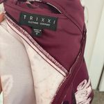 Trixxi Burgundy And white Flower Dress Photo 4