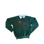 Branson Grandma Green Collared Christmas Sweater‎ Size Large Santa Sleigh Photo 1