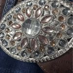 Wall Flower  Legendary Fit Bermuda Western Blue Jean Shorts with Rhinestone Belt 5 Photo 7