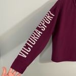 Victoria's Secret  Sport Women's Maroon Fleece Lined Sweatshirt Size S Photo 6