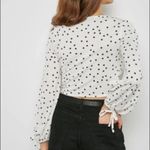 Topshop  Polka Dot Cropped Cutout Top Photo 1