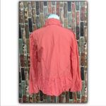 Chico's  Ravishing Ruffles Ramy coral jacket size small Chico’s 0 Photo 3
