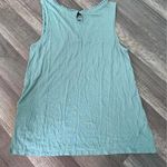 Women’s size XS dusty blue tank crochet detail at front of neck‎ Photo 2