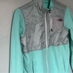 The North Face Vintage Polar Fleece Sherpa Jacket Blue Green Small Medium Photo 7