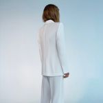 ZARA blazer white waisted tailored tuxado suit jacket Photo 3