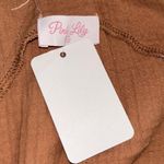 Pink Lily  GAUZE KNOTTED ROMPER  LIGHT BROWN ROMPER Size 2XL Photo 6