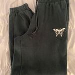 PacSun Green Sweatpants With Butterfly  Photo 0