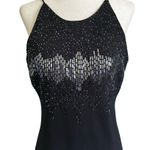 Cachet Black Lined Sequins Formal Dress Women Size 8 | 21 Photo 2