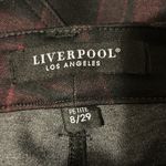 Liverpool Madonna Plaid Five-Pocket Leggings In Red/black Plaid 8P 29X26” Ankle Photo 3