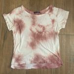 Brandy Melville  Tie-Dye T-Shirt – Pink & White Photo 0