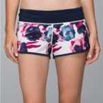 Lululemon Run Speed Short 2.5” Inky Floral Ghost Inkwell Bumble Berry Size 10 Photo 1