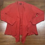 Eileen Fisher  Size XL Serno Burnt Orange Open Front Waterfall Cardigan Photo 0