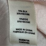 Rebecca Taylor Daniella Floral Jacquard Silk Blend 3/4 Tie Sleeve Blouse Pink 4 Photo 9