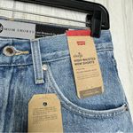 Levi's NWT Levi’s SilverTab Distressed High Rise Mom Shorts size 27 NEW Photo 10