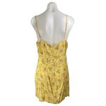 Reformation Marlowe Felicity Floral Yellow Sleeveless Mini Cami Slip Dress Sz L Photo 2