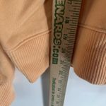 A New Day Peach Orange Cotton Blend Fleece Pullover Cropped Hoodie Women's M Photo 5