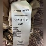ANINE BING  Draped Top Metallic Rose size XS Tank Sleeveless‎ Chic Beige Glitter Photo 10