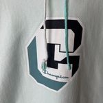 Urban Outfitters Champion Reverse Weave Hoodie Sweatshirt White Large L Classic Pocket Graphic Photo 3