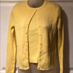 The Limited Twinset 2 Piece Sweater set ribbed Yellow cotton  S Vintage 90’s Photo 0