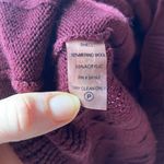 Calvin Klein  Burgundy Cable Knit Wool Sweater dress Photo 2