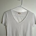 H&M V-Neck T-Shirt White Burnout S Photo 2