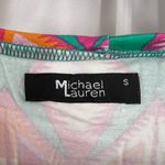 Michael Lauren  Cuba T Shirt Dress Bright Triangle Print Size S New Photo 3