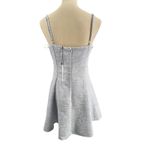 Willow Tweed Corset Mini Dress Blue Metallic Fit & Flare New Size M Size M Photo 3