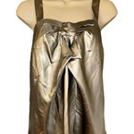 Trina Turk  Womens Satin Tank Top Silver Size Small Photo 0