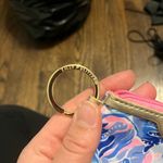 Lilly Pulitzer  Blue and Pink Key & Card Holder zipper gold wallet ID Photo 2