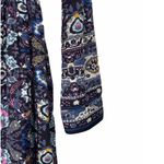 Lucky Brand Cottagecore Floral Long Sleeve Tie Waist Purple Pink Dress XS Photo 8