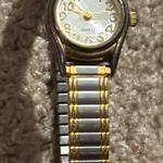 Advance women’s vintage two tone working bracelet watch stretches‎ one size Gold Photo 3