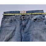 Just USA Blue Distressed Blue Ultra Mid Long Short Jean Shorts Women’s Sz 13 Photo 3