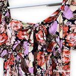 Lila Rose Lily Rose junior large midi dress puff sleeve tie back all over floral print nwt Photo 2