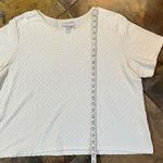 Sag Harbor  Women’s White Textured Blouse 2X Photo 6