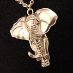 Paparazzi Big Silver Elephant Necklace/ Nature Jungle New 2020 Fashion  Drip Jewelry Photo 1