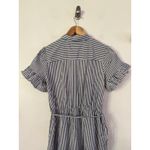 J.Crew NWT  Striped Ruffle Sleeve Midi Tiered Shirt Dress Women’s Size 2 Photo 4