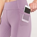 Lululemon 2018 Train Times Crop 17” Sz4 Smoky Blush Mesh Panel Legging Luxtreme Photo 5