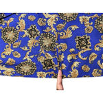 SK & Company Vintage Baroque Blazer Women’s Size 6 Blue Gold Shoulder Pads Photo 9