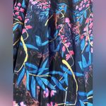 Maeve Anthropologie Elia Tropical Floral Open Shoulder Flutter Sleeve Dress 8 Photo 3