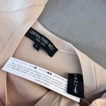 Central Park West NWT Tan Sleeveless Smocked Waist Mini Sundress Size Large Photo 7